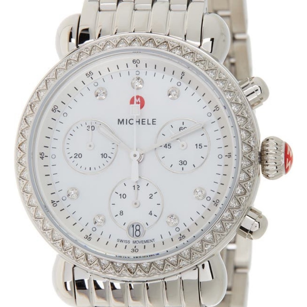 MICHELE
Women's
Diamond Accent
Stainless CSX36
Watch, 36mm -
0.62ctw